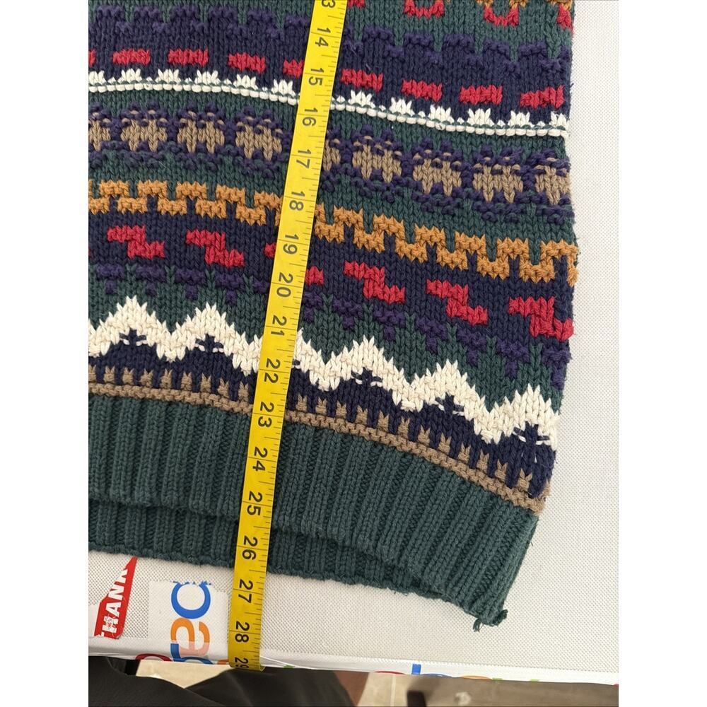 Vintage Old Glory Mens Size XL Colorful Patterned Knit Sweater Made in USA - Picture 7 of 7